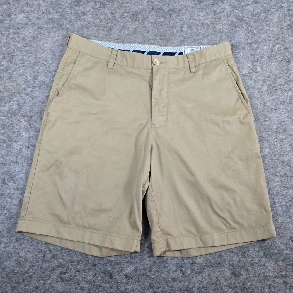 Southern Tide Mens Tan The Skipjack Chino Golf Shorts 33